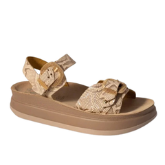 Fantasy Sandals Miley Rosegold Lizard moteriškos basutės