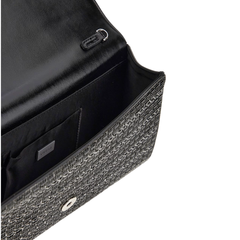 Guess Dofy Beads Clutch – juoda delninė su karoliukais