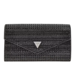 Guess Dofy Beads Clutch – juoda delninė su karoliukais