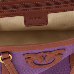 Pinko moteriška rankinė Miranda Shopper Classic PE 25 PLTT 104714 A2G2 – Violetinė