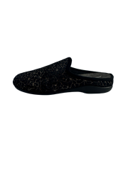 Dinamic moteriškos juodos šlepetės su raštu (102498)