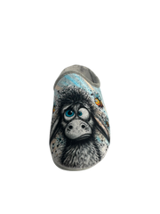 Dinamic moteriškos pilkos šlepetės su asiliuko dizainu (289694)