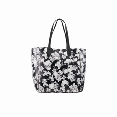 Karl Lagerfeld Tote Rankinė – juoda su gėlių raštu