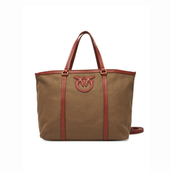Pinko moteriška rankinė Miranda Shopper Classic PE 25 PLTT 104714 A2G2 – Ruda