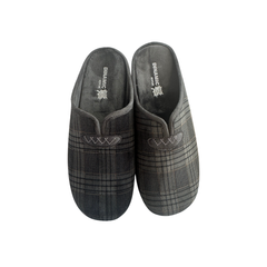 Dinamic vyriškos pilkos šlepetės su languotu raštu (504340-1)