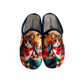 Dinamic moteriškos šlepetės su spalvingų kačių dizainu (289693)