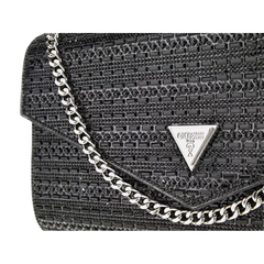 Guess Dofy Beads Clutch – juoda delninė su karoliukais