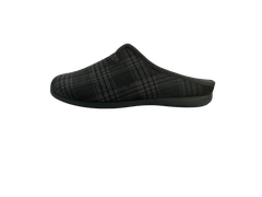 Dinamic vyriškos pilkos šlepetės su languotu raštu (504340-1)