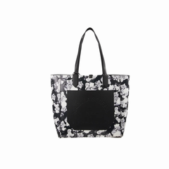 Karl Lagerfeld Tote Rankinė – juoda su gėlių raštu