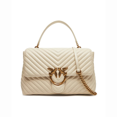 Pinko moteriška rankinė Love Lady Puff Big CL 100042 A0GK Z14Q – Balta