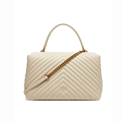 Pinko moteriška rankinė Love Lady Puff Big CL 100042 A0GK Z14Q – Balta